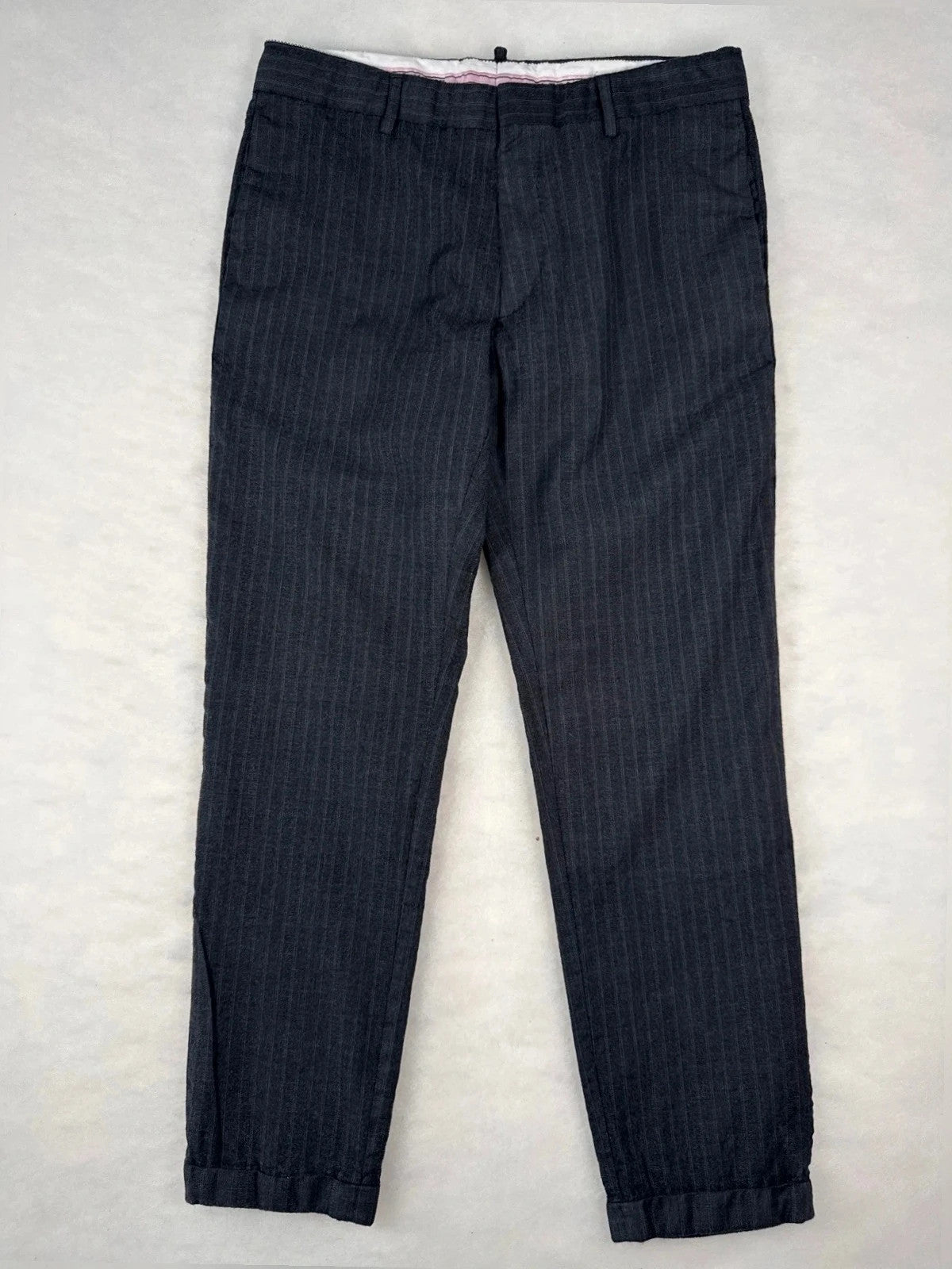 Pantaloni Dsquared2 gessati – Uomo Taglia IT 48 (W38)