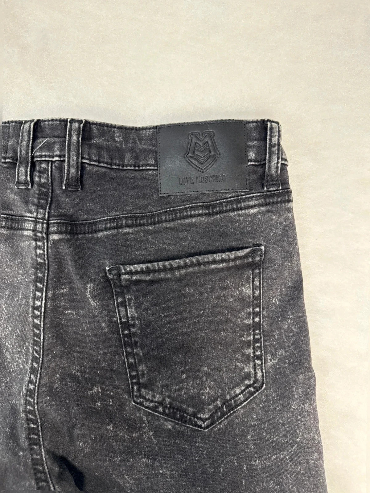 Jeans Love Moschino grigio/nero effetto used – Donna Taglia L (IT 44)