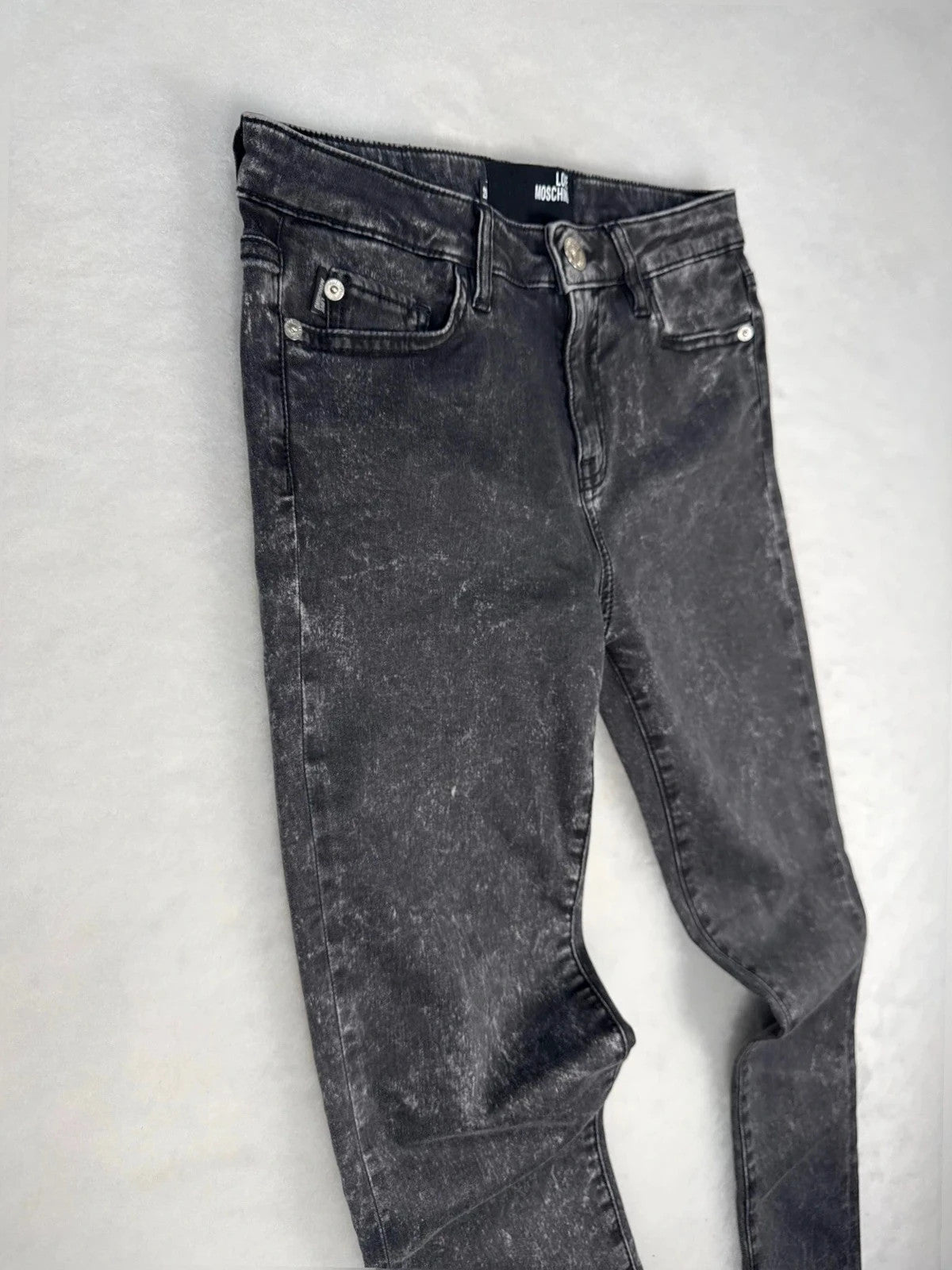 Jeans Love Moschino grigio/nero effetto used – Donna Taglia L (IT 44)