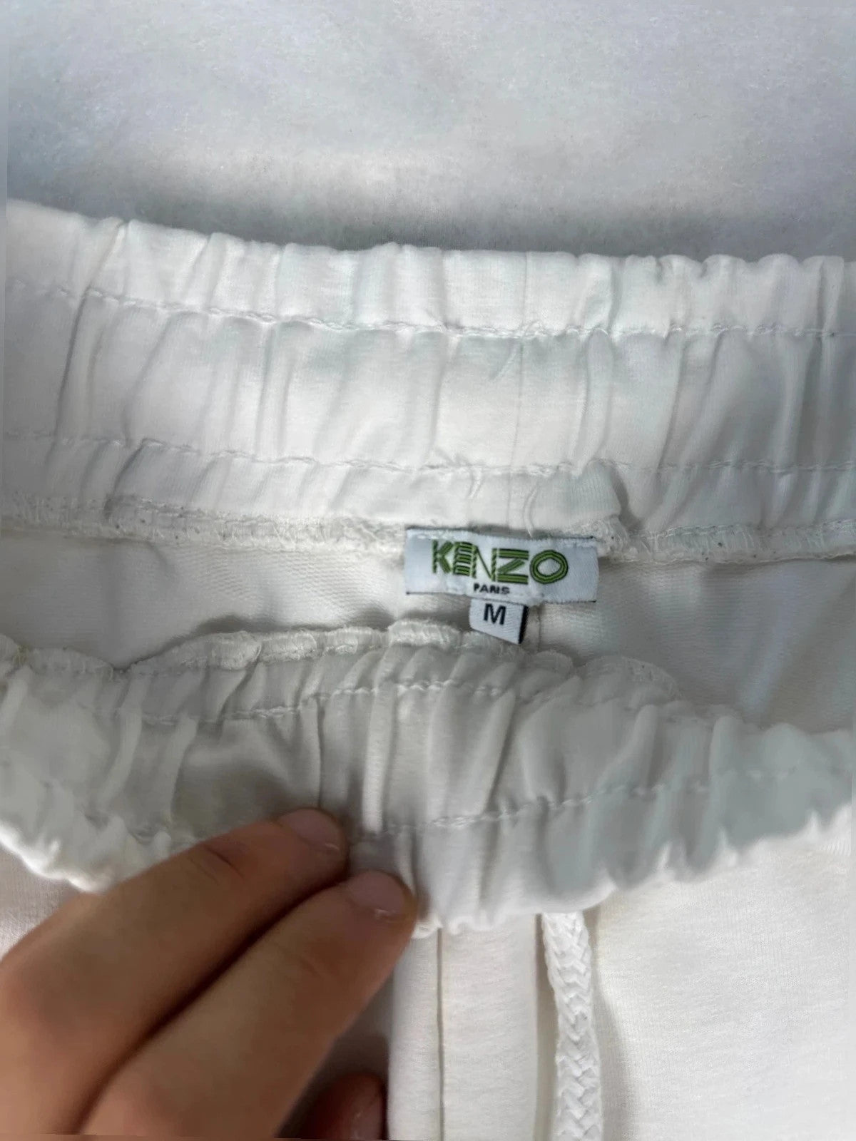 Pantaloni Kenzo Paris bianchi stampa tigre – Uomo Taglia M