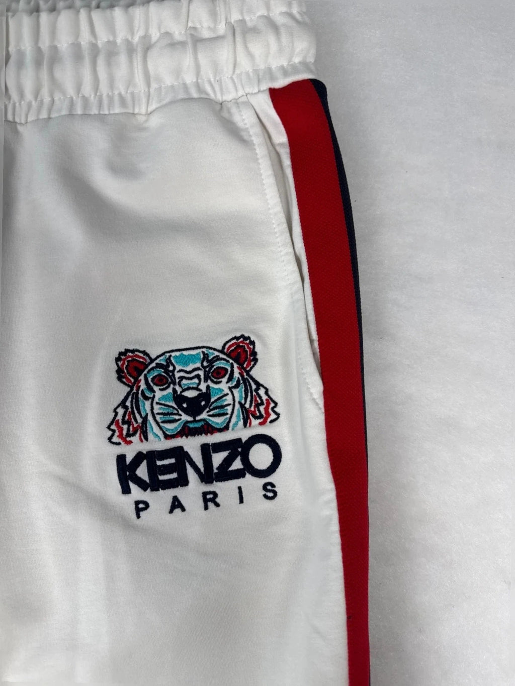 Pantaloni Kenzo Paris bianchi stampa tigre – Uomo Taglia M
