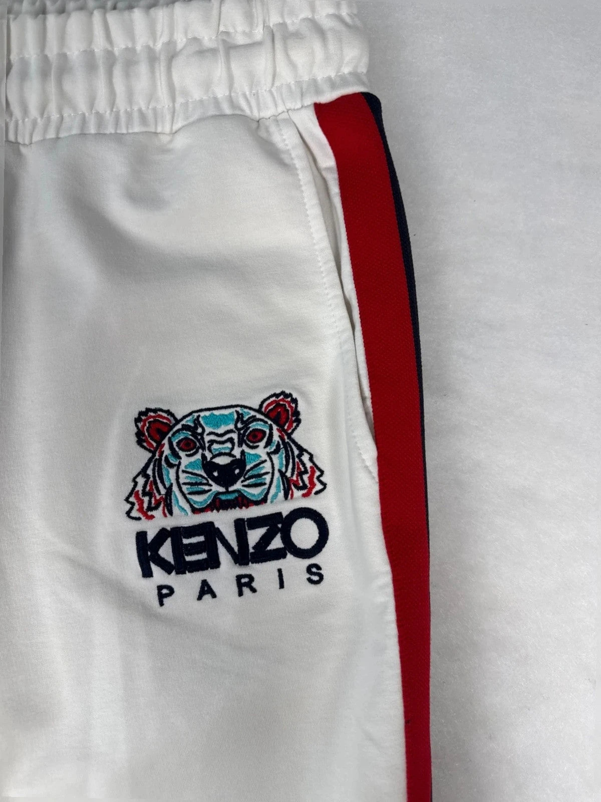 Pantaloni Kenzo Paris bianchi stampa tigre – Uomo Taglia M