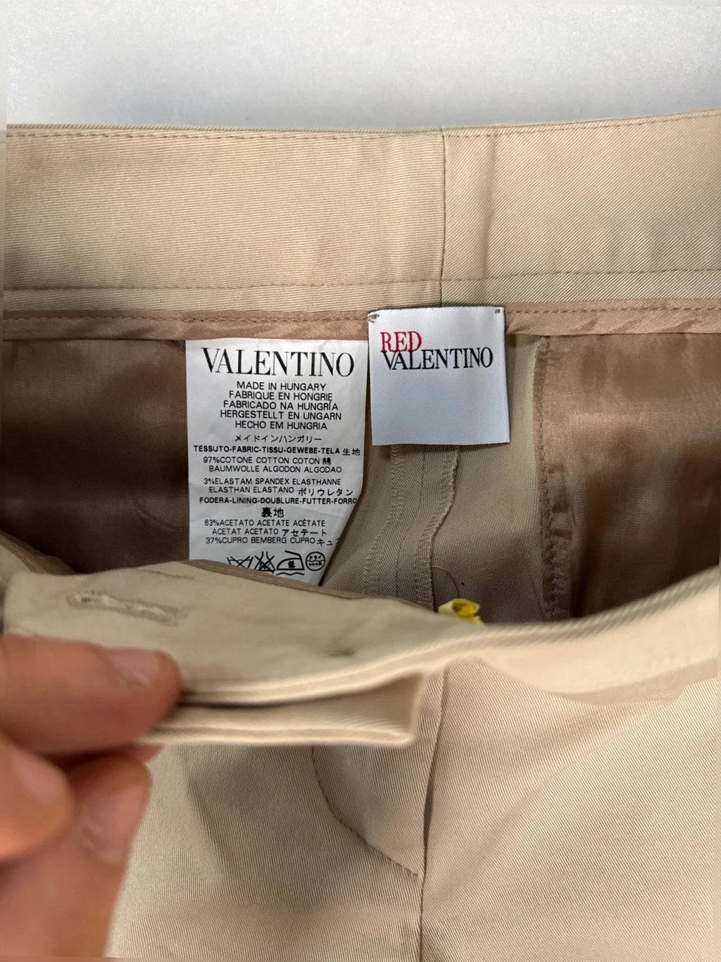 Pantaloni Red Valentino beige – Donna Taglia S (IT 40)
