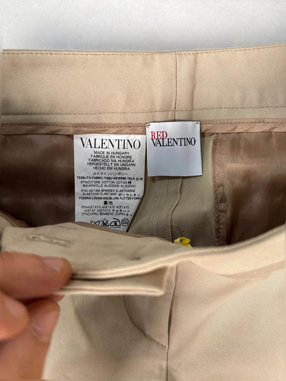 Pantaloni Red Valentino beige – Donna Taglia S (IT 40)