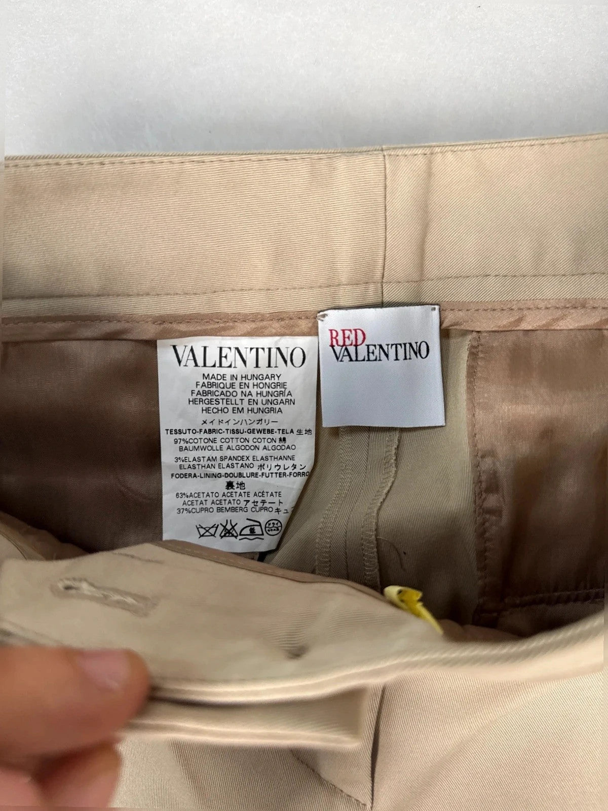 Pantaloni Red Valentino beige – Donna Taglia S (IT 40)