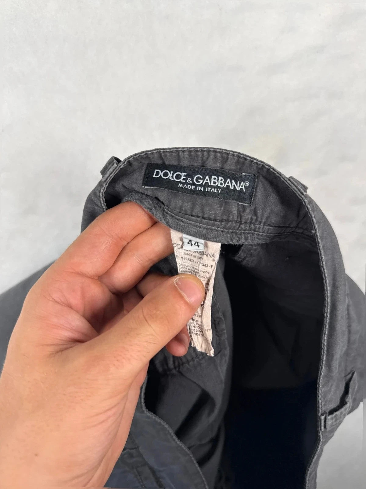 Pantaloni Dolce & Gabbana grigio antracite Y2K – Uomo Taglia 44 (W34)