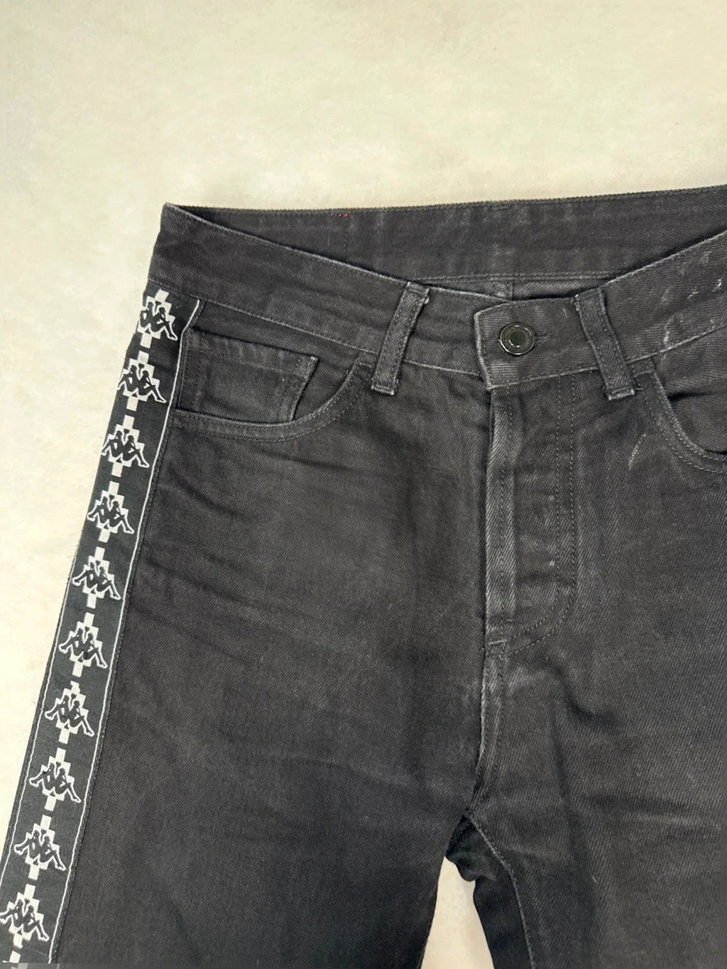 Jeans Marcelo Burlon banda logo nero Y2K – Uomo Taglia M