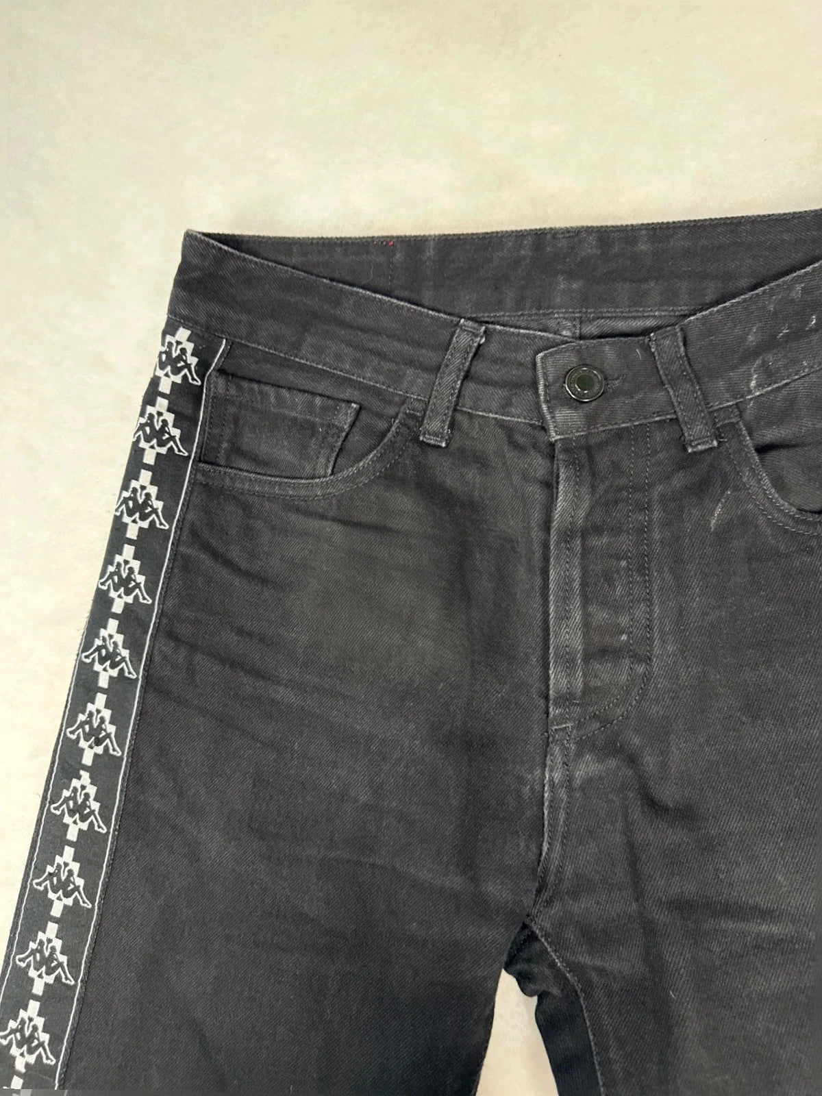 Jeans Marcelo Burlon banda logo nero Y2K – Uomo Taglia M