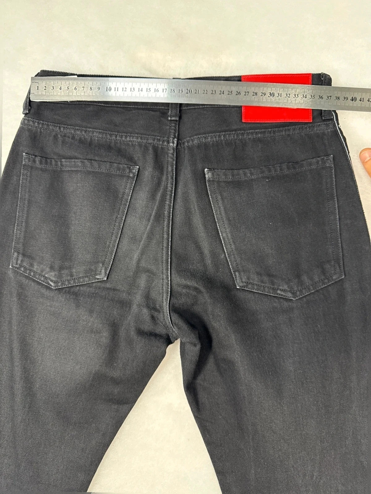 Jeans Marcelo Burlon banda logo nero Y2K – Uomo Taglia M