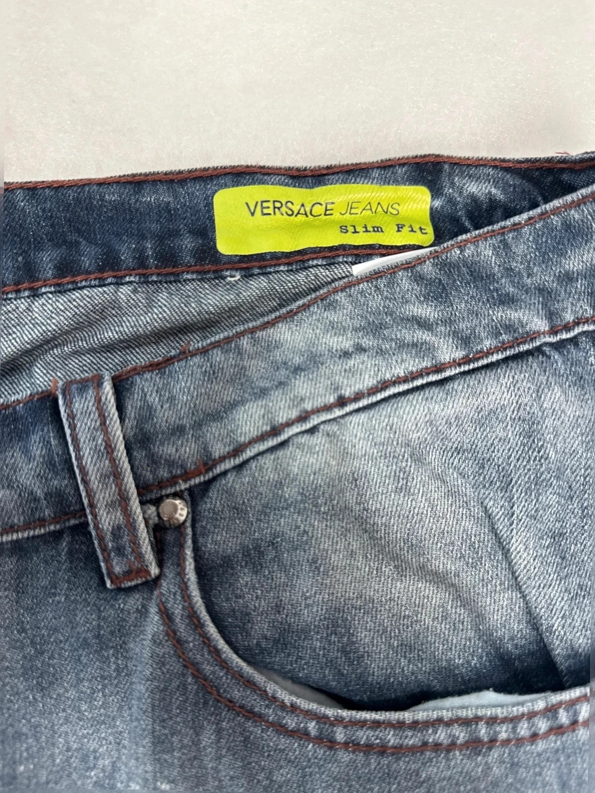 Jeans Versace Jeans slim fit blu denim – Uomo Taglia IT 50 (W40)