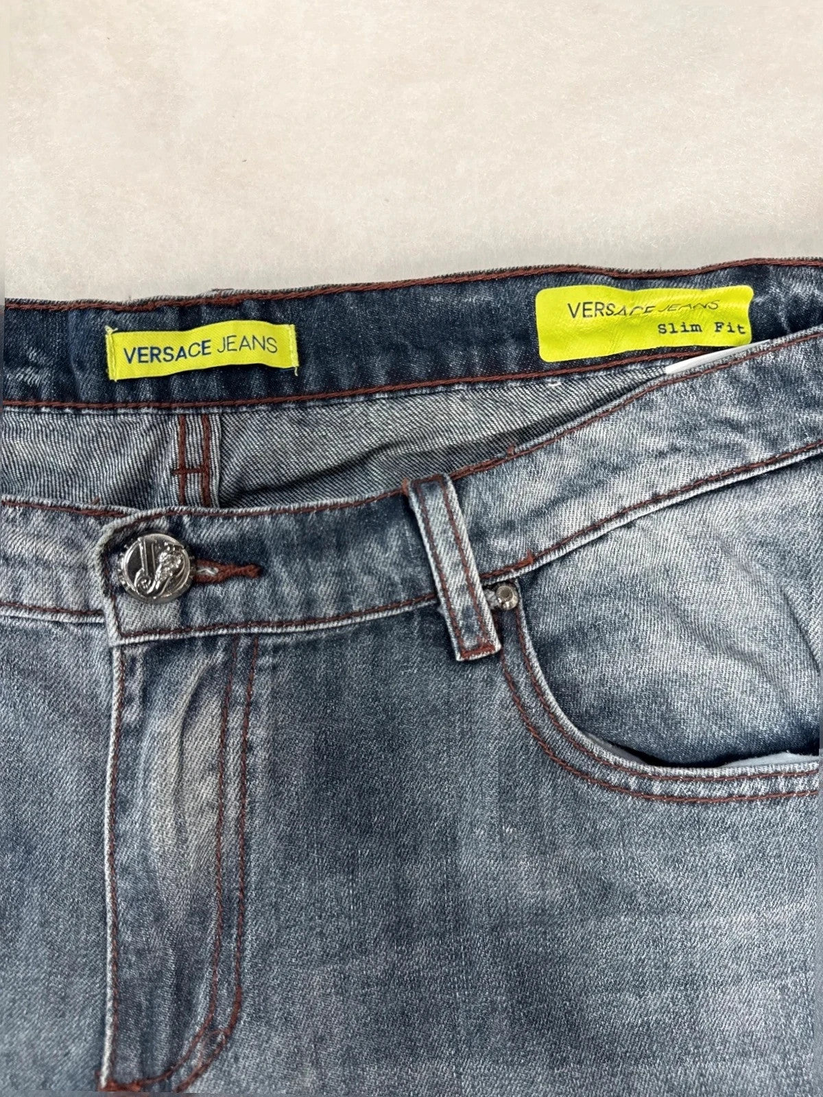 Jeans Versace Jeans slim fit blu denim – Uomo Taglia IT 50 (W40)