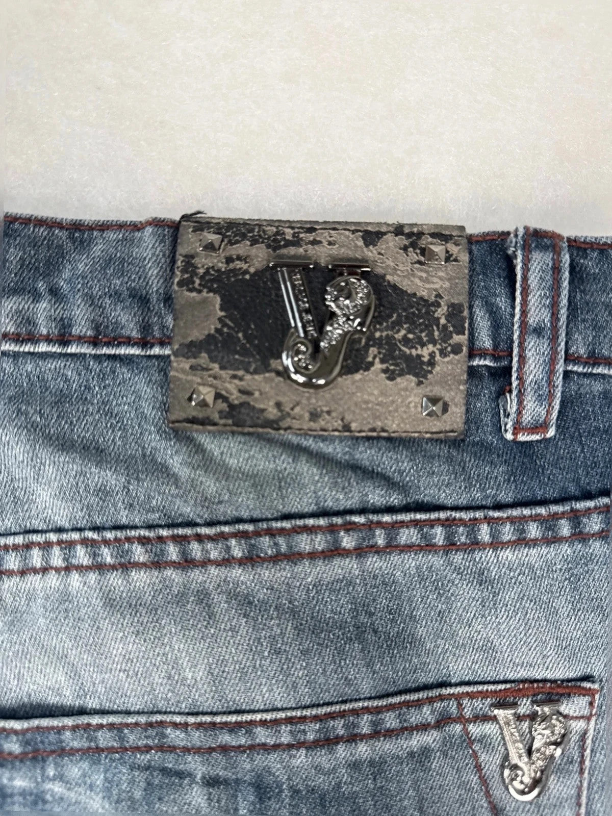 Jeans Versace Jeans slim fit blu denim – Uomo Taglia IT 50 (W40)