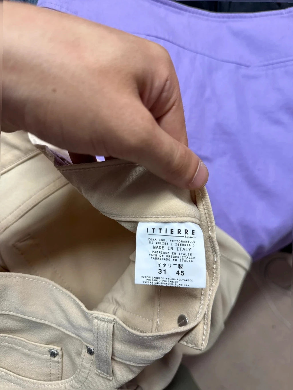 Pantaloni Versace Jeans Couture beige – Uomo Taglia M