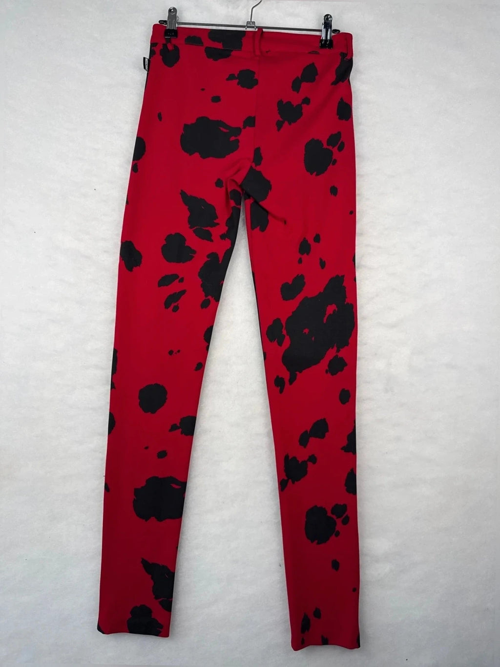 Leggings Moschino stampa mucca rosso – Donna Taglia XS (IT 38)