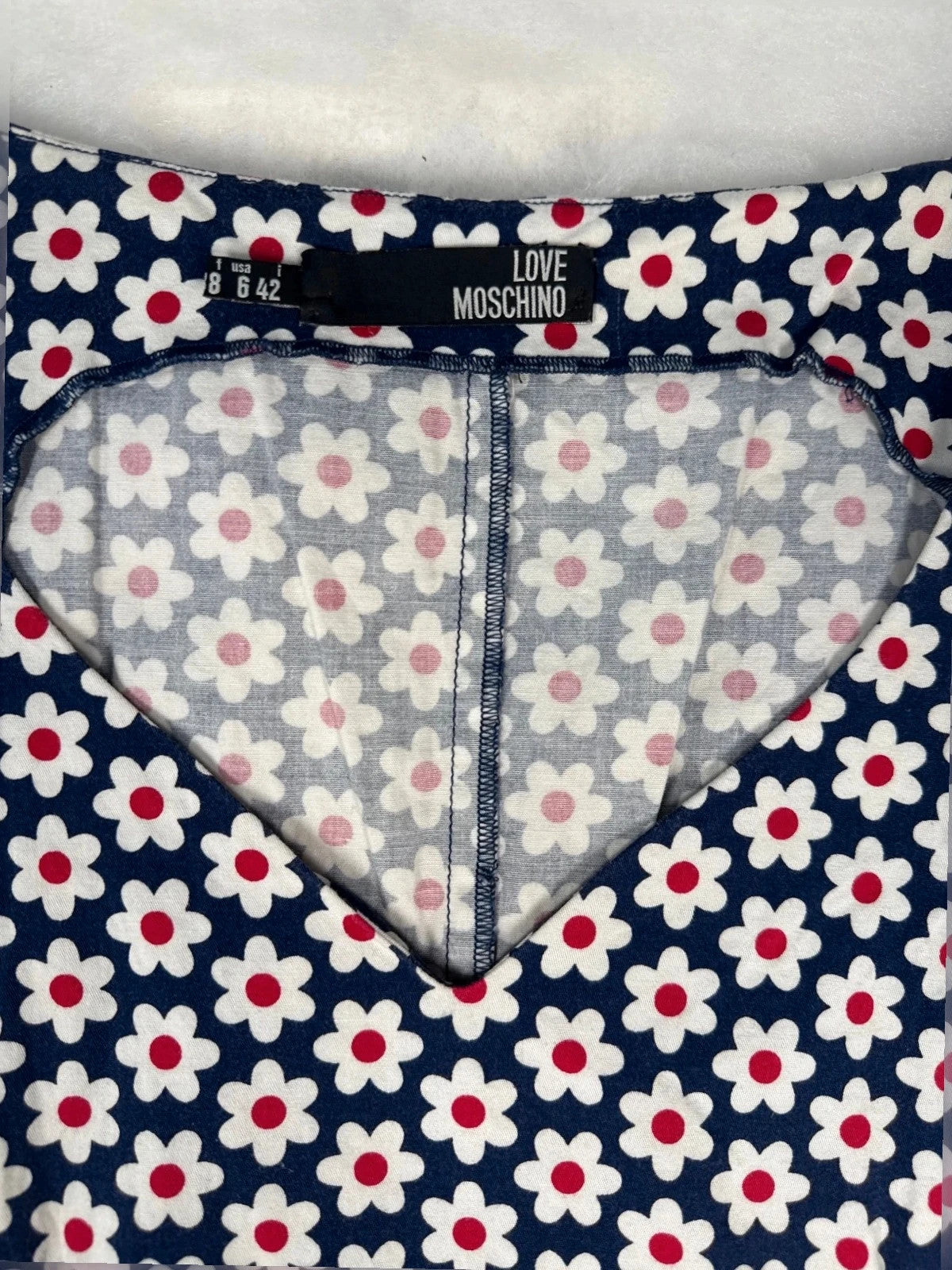 Abito Love Moschino fantasia margherite – Donna Taglia M (IT 42)