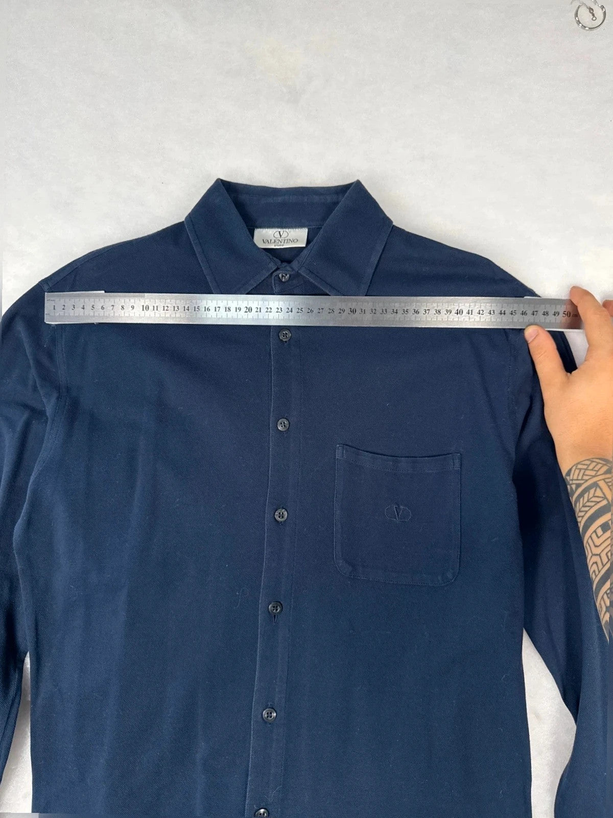 Polo Valentino Studio blu navy manica lunga – Uomo Taglia L