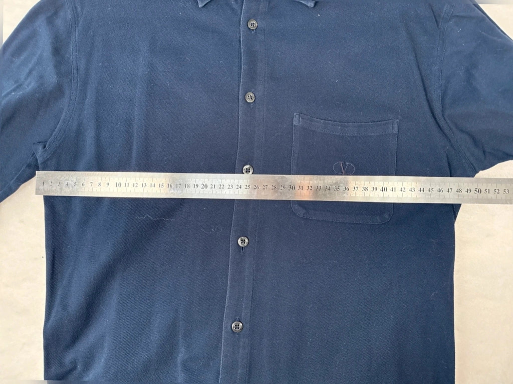 Polo Valentino Studio blu navy manica lunga – Uomo Taglia L