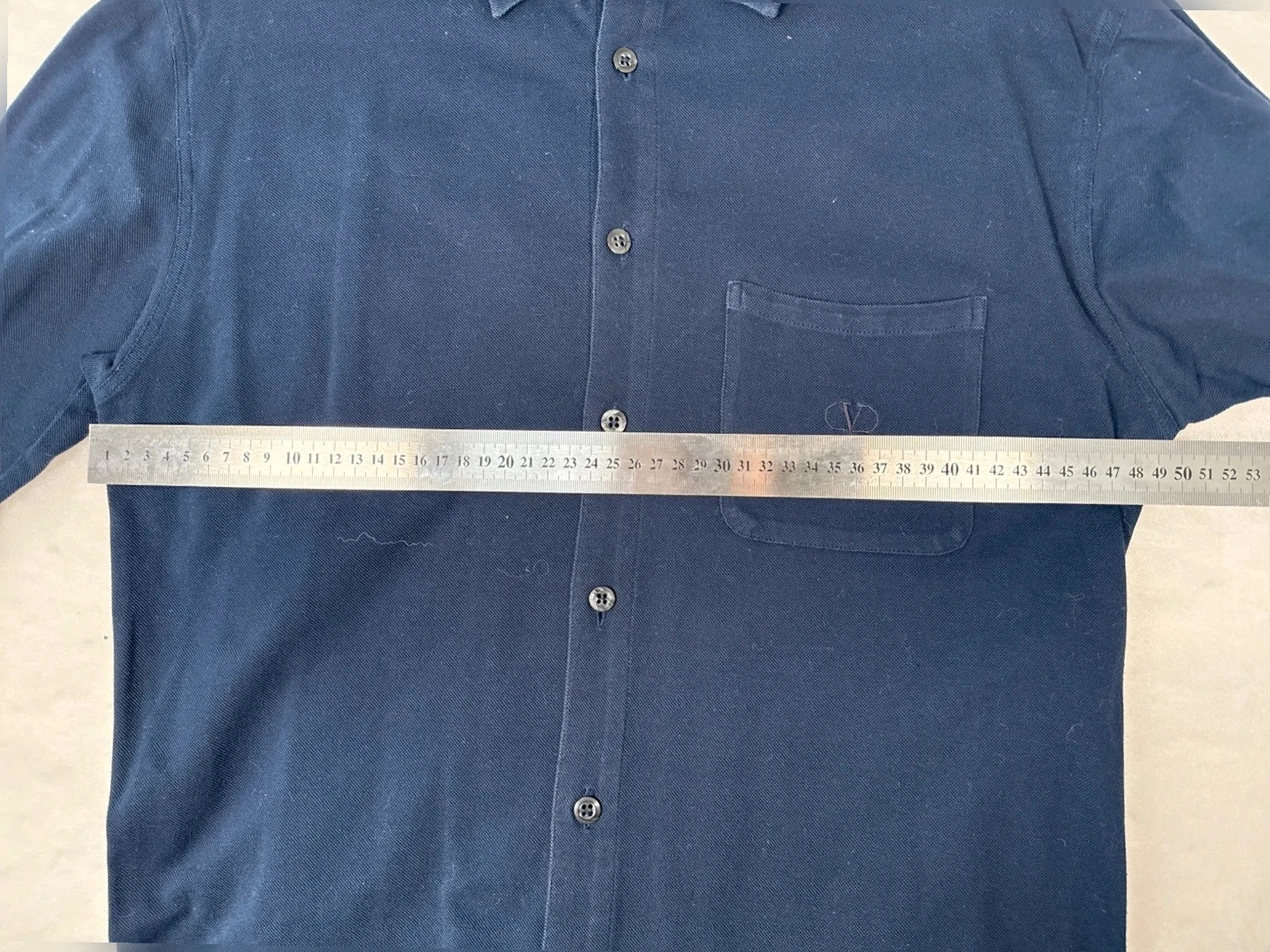 Polo Valentino Studio blu navy manica lunga – Uomo Taglia L