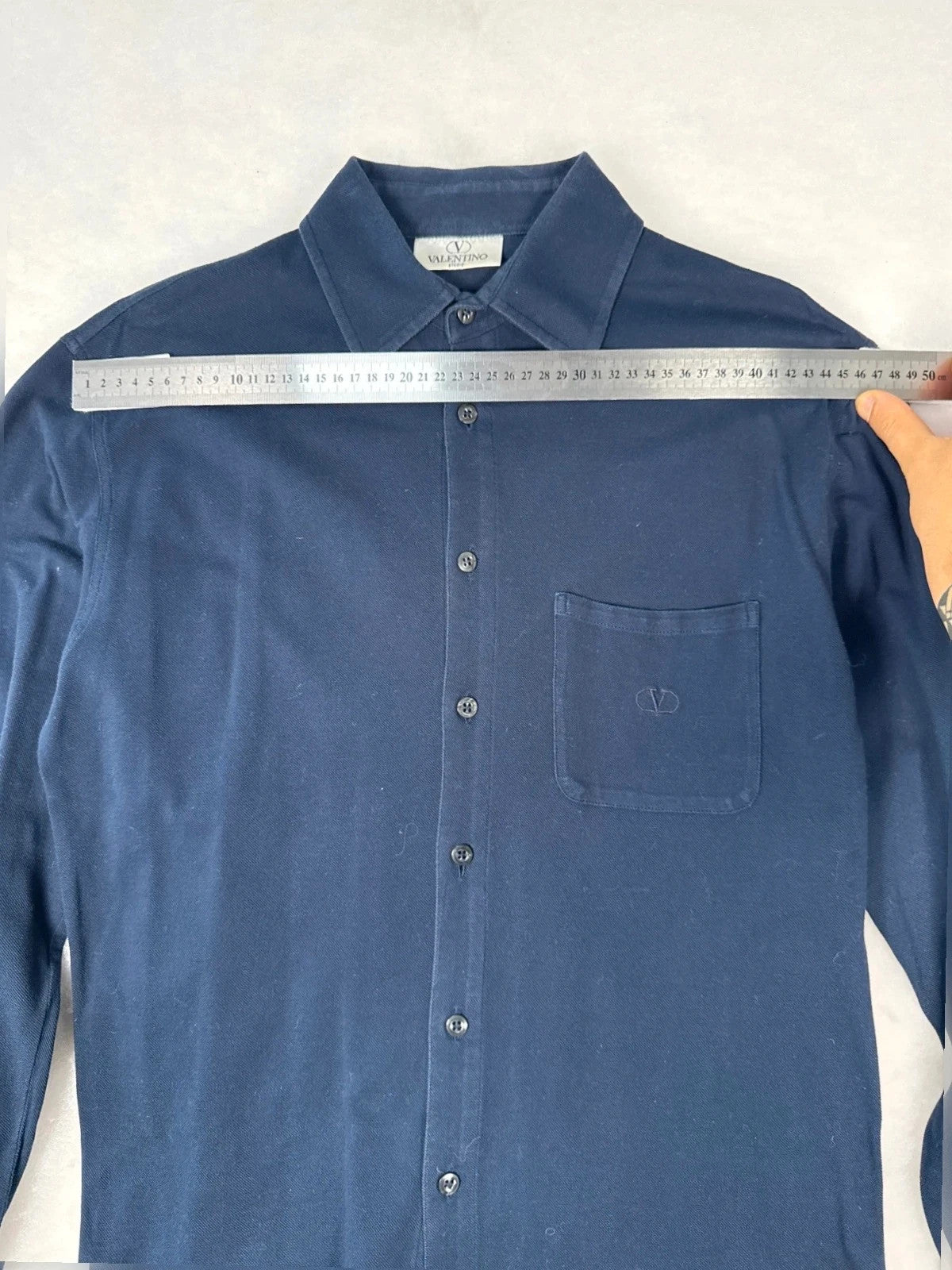 Polo Valentino Studio blu navy manica lunga – Uomo Taglia L
