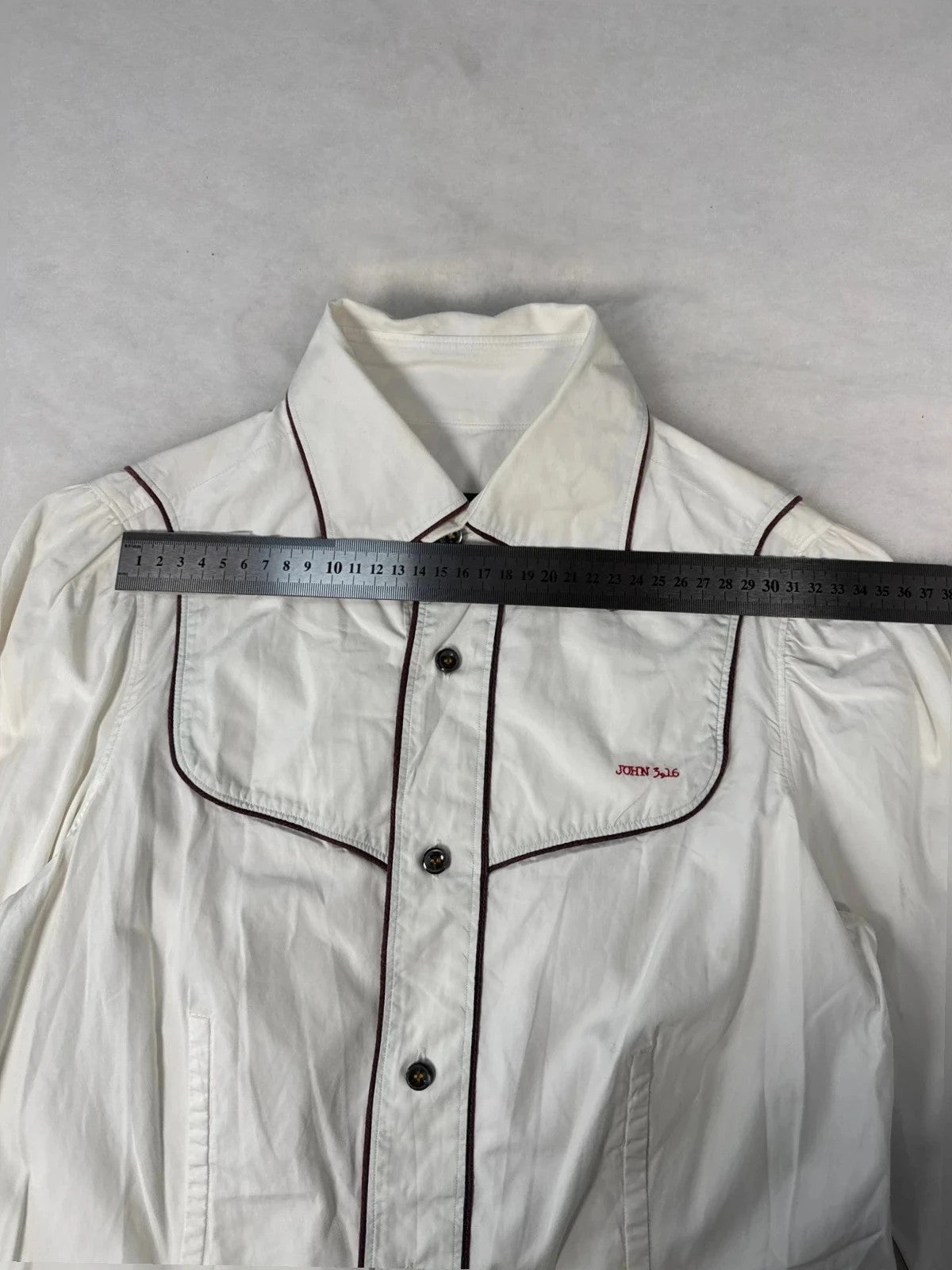 Camicia Dsquared2 bianca profili neri – Uomo Taglia M