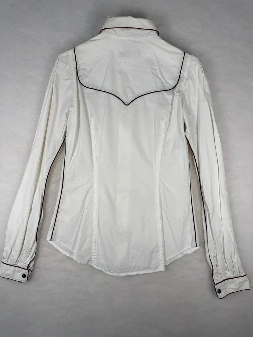 Camicia Dsquared2 bianca profili neri – Uomo Taglia M