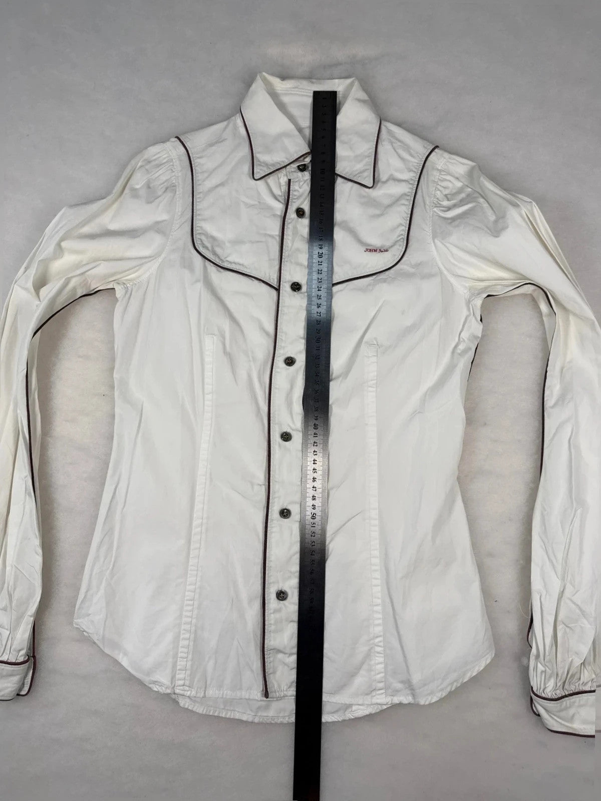 Camicia Dsquared2 bianca profili neri – Uomo Taglia M