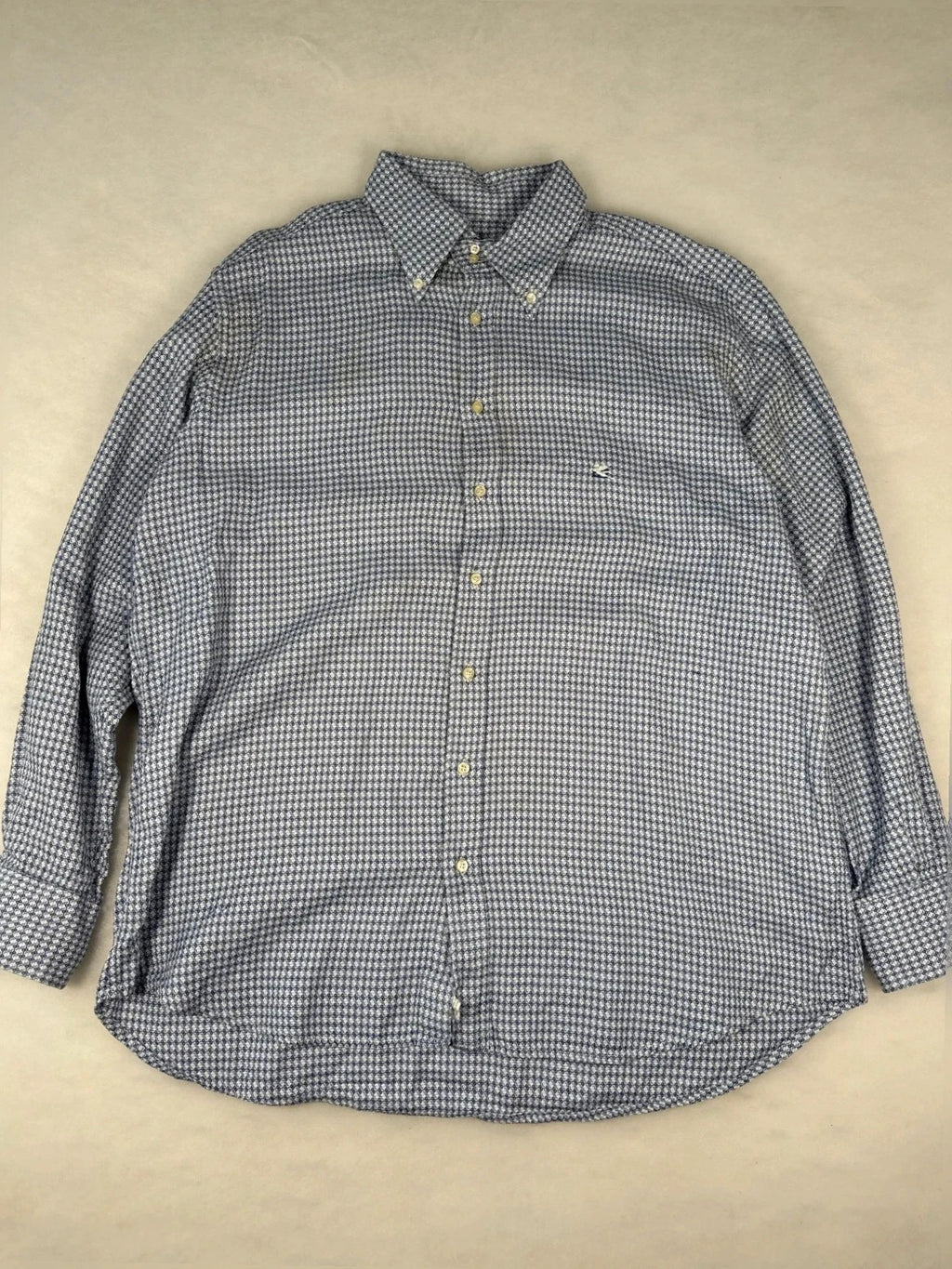 Camicia Etro fantasia geometrica blu – Uomo Taglia L