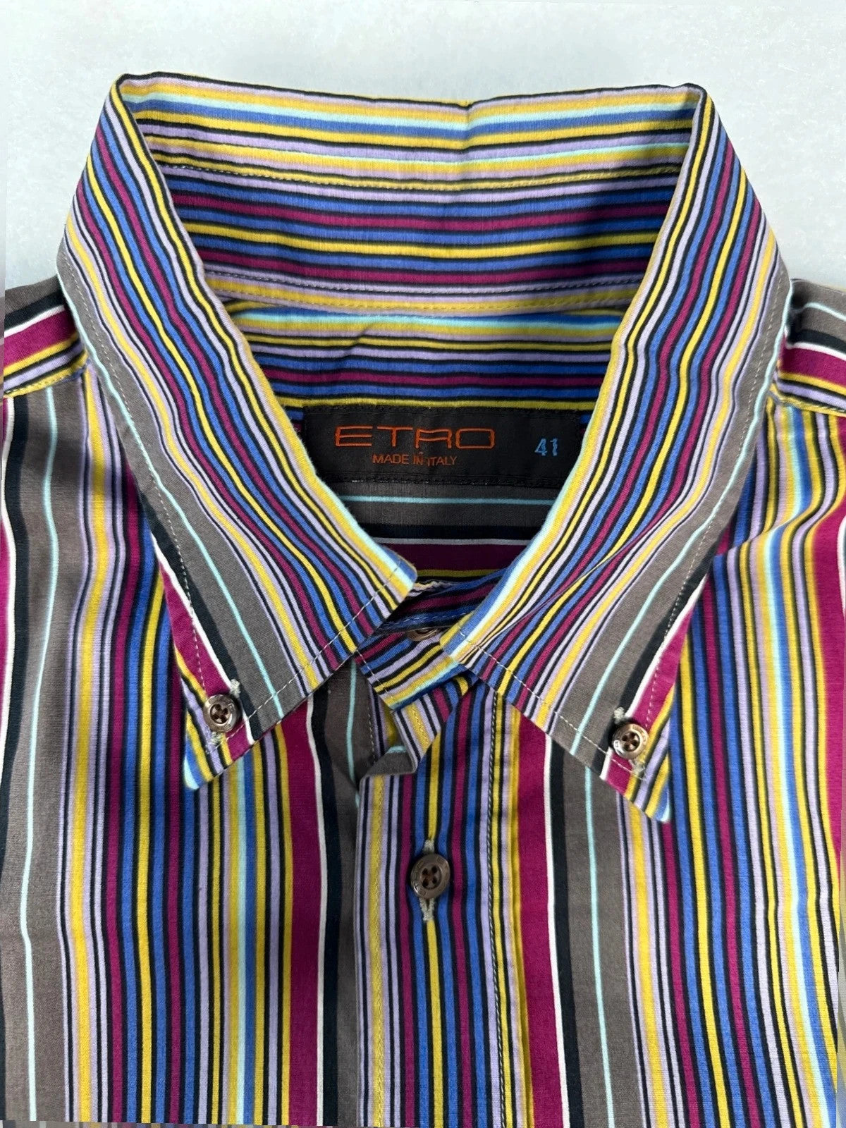 Camicia Etro righe multicolor – Uomo Taglia L