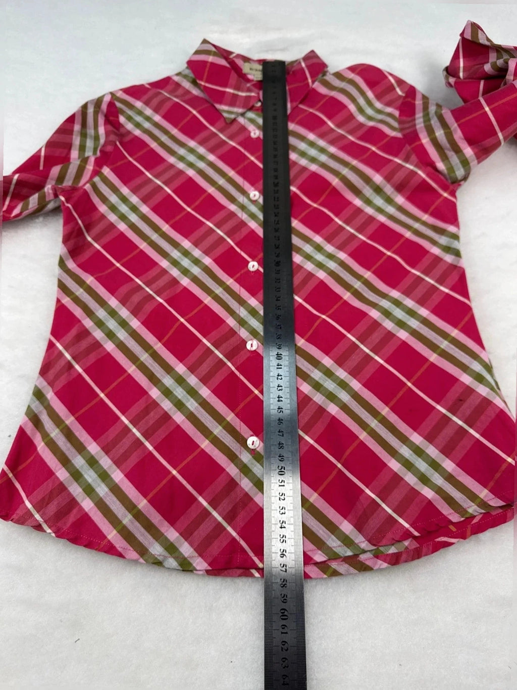 Camicia Burberry tartan rossa – Donna Taglia XS