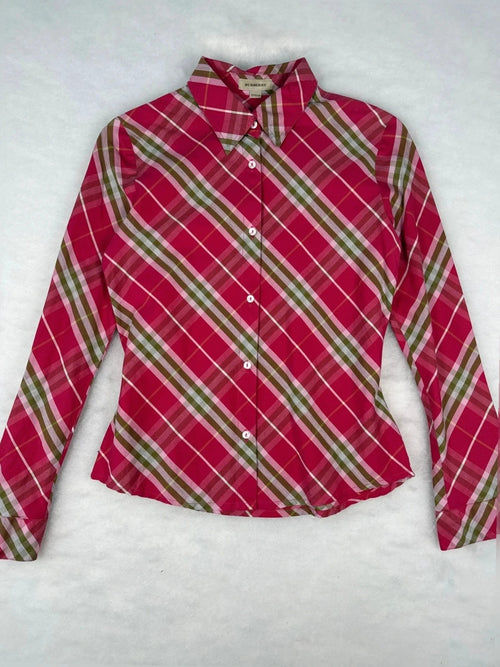 Camicia Burberry tartan rossa – Donna Taglia XS