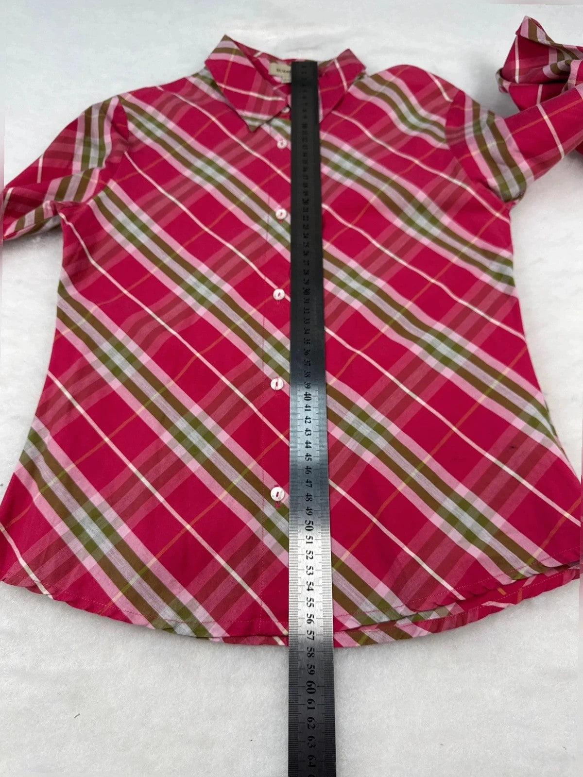 Camicia Burberry tartan rossa – Donna Taglia XS