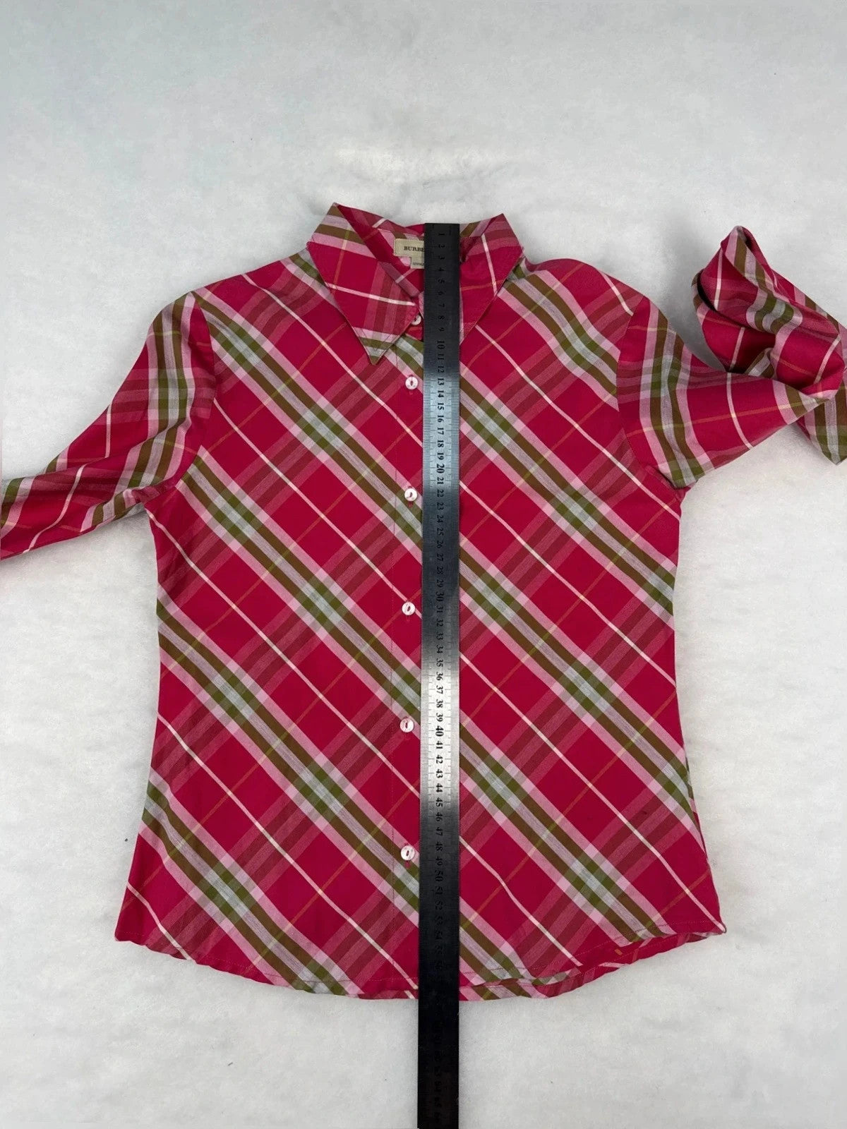 Camicia Burberry tartan rossa – Donna Taglia XS