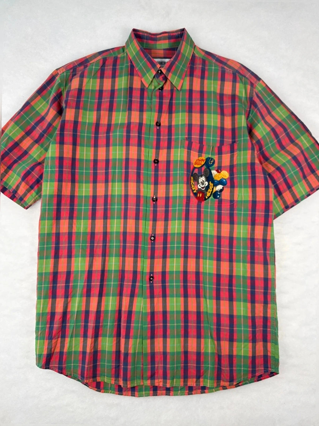 Camicia Iceberg tartan Mickey Mouse Y2K – Uomo Taglia L