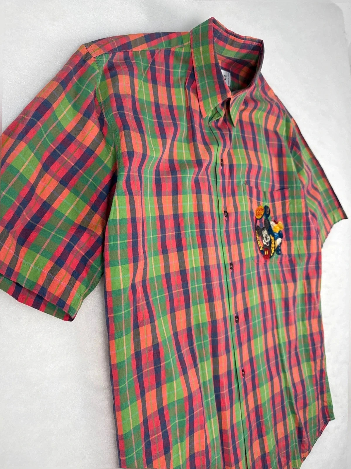 Camicia Iceberg tartan Mickey Mouse Y2K – Uomo Taglia L