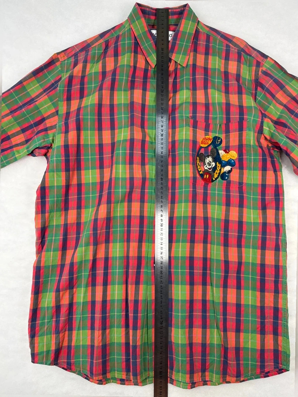 Camicia Iceberg tartan Mickey Mouse Y2K – Uomo Taglia L