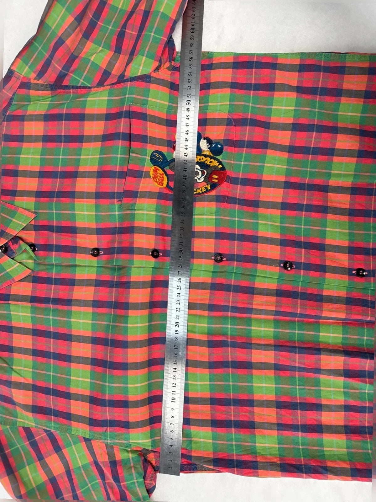 Camicia Iceberg tartan Mickey Mouse Y2K – Uomo Taglia L