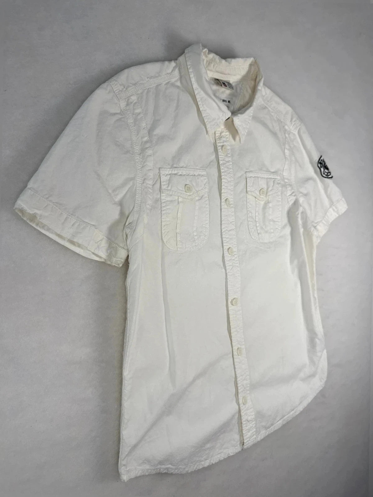 Camicia Schott NYC bianca militare – Uomo Taglia L