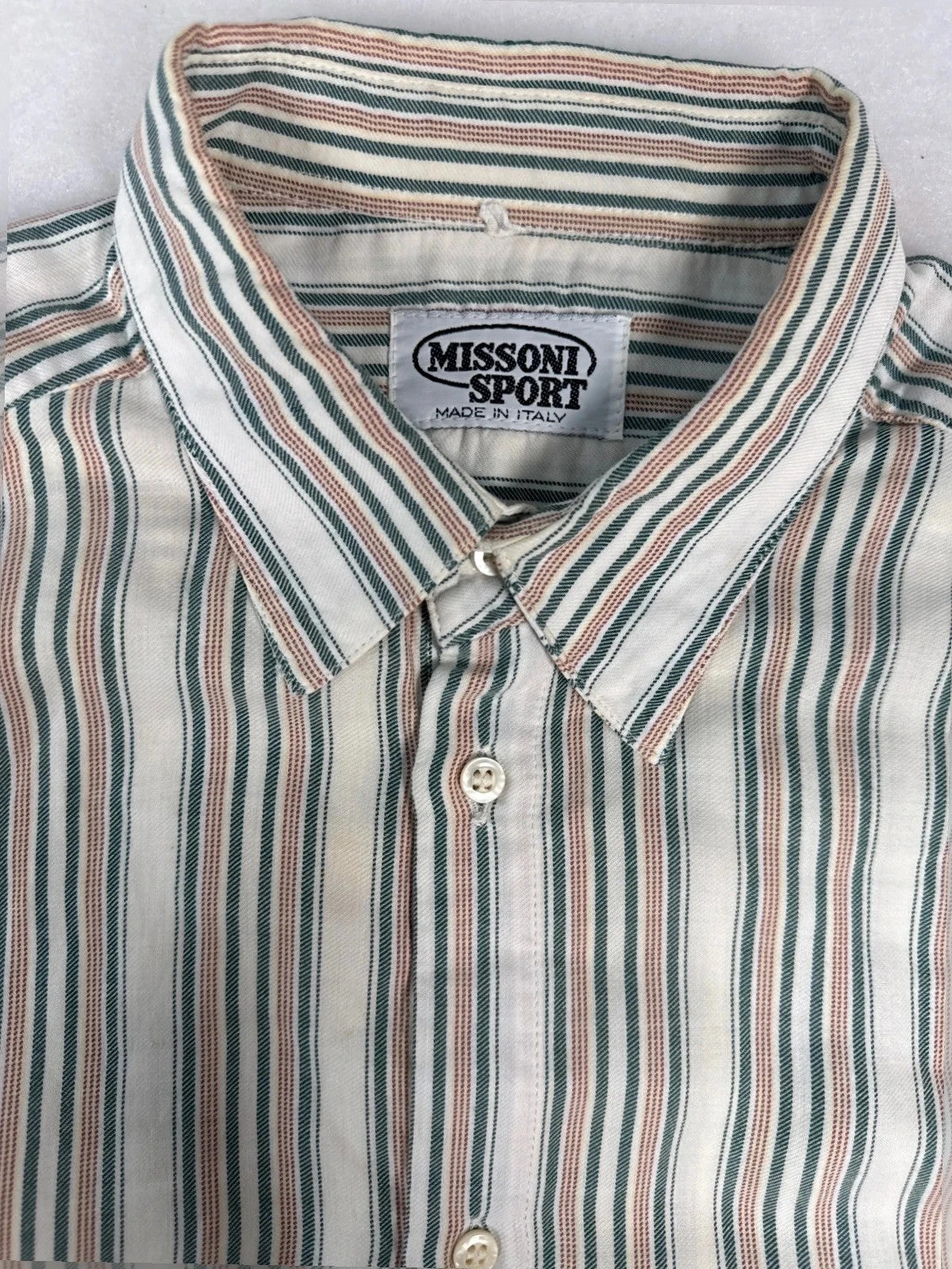 Camicia Missoni Sport a righe multicolor – Uomo Taglia XS