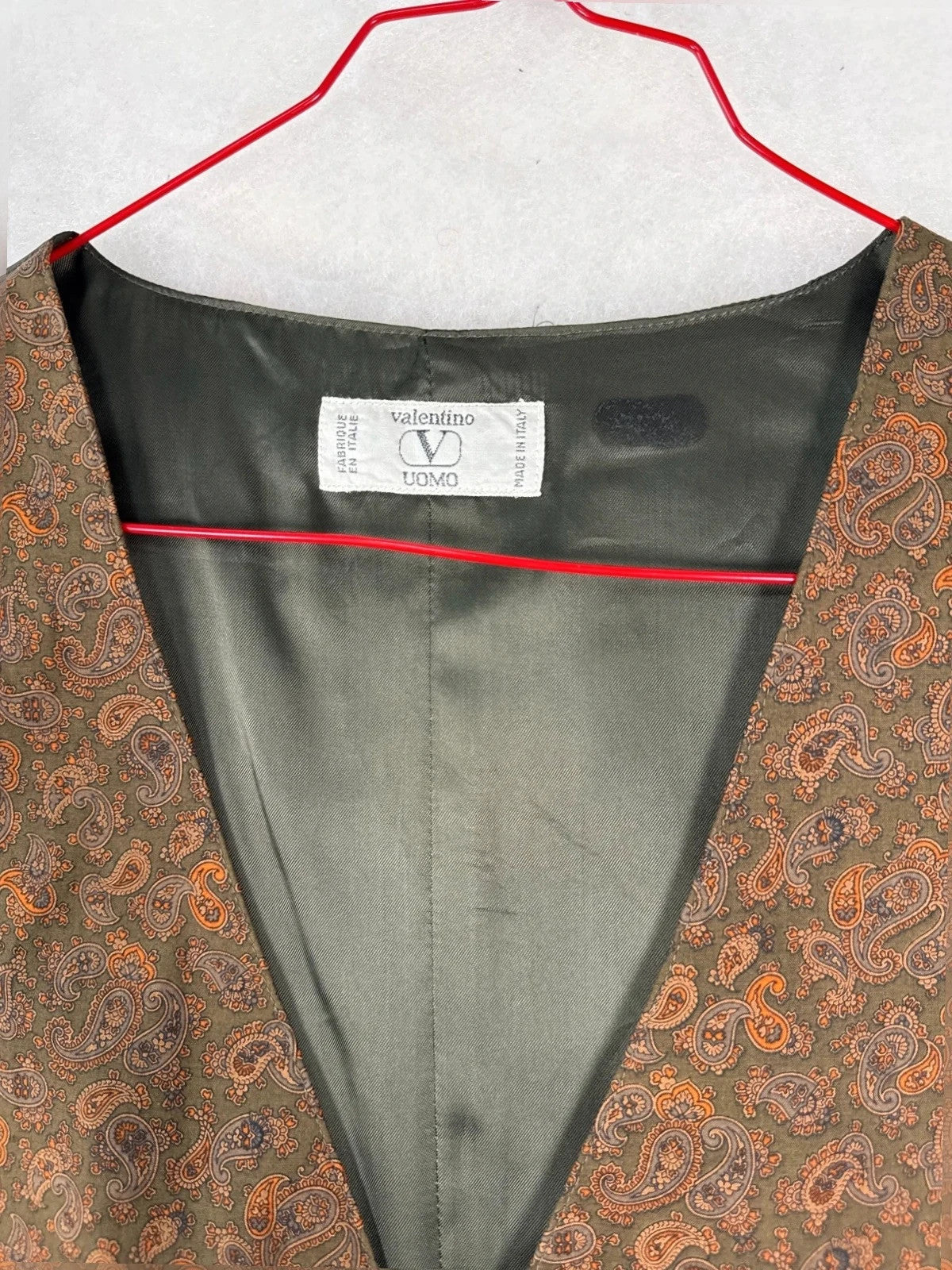Gilet Valentino paisley – Uomo Taglia 50