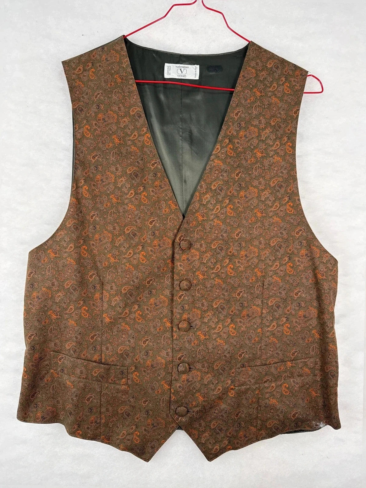 Gilet Valentino paisley – Uomo Taglia 50
