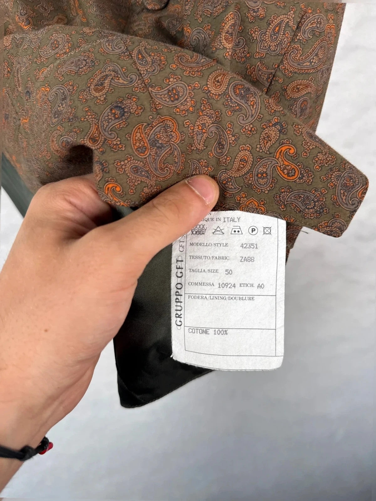 Gilet Valentino paisley – Uomo Taglia 50