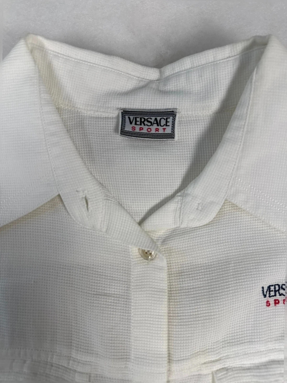 Camicia smanicata Versace Sport bianca – Donna Taglia M (IT 42)