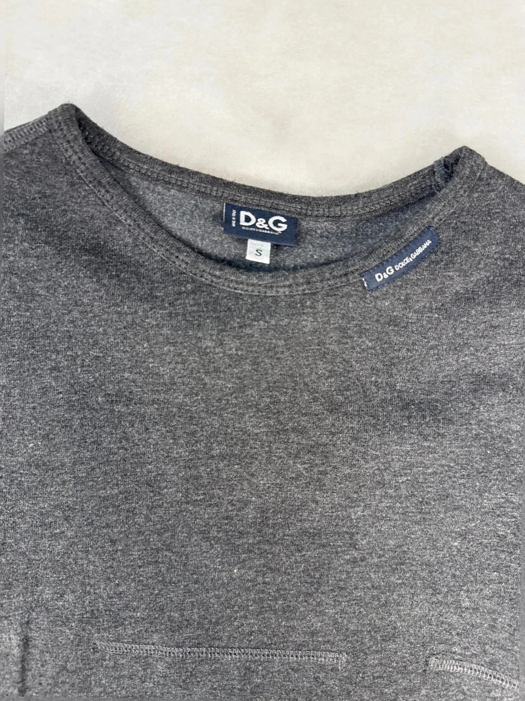 Top Dolce & Gabbana grigio manica lunga – Donna Taglia S (IT 40)
