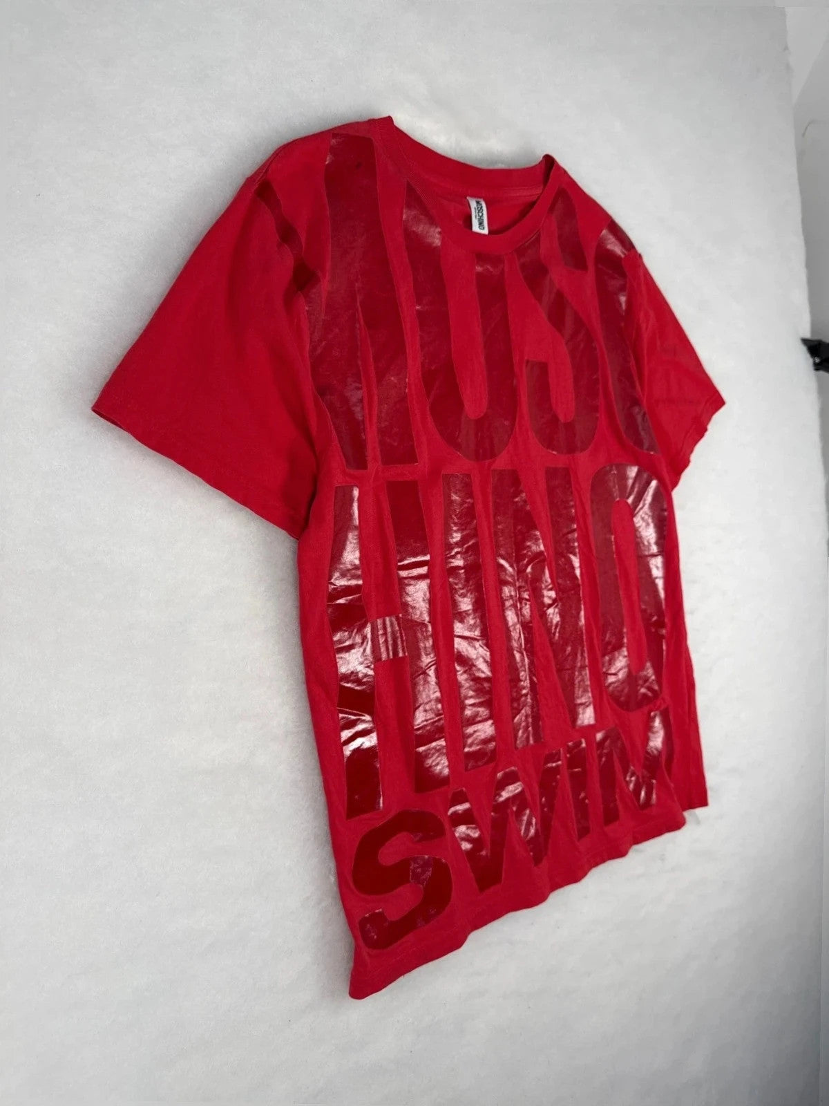 T-shirt Moschino Swim rossa traforata – Donna Taglia S (IT 40)
