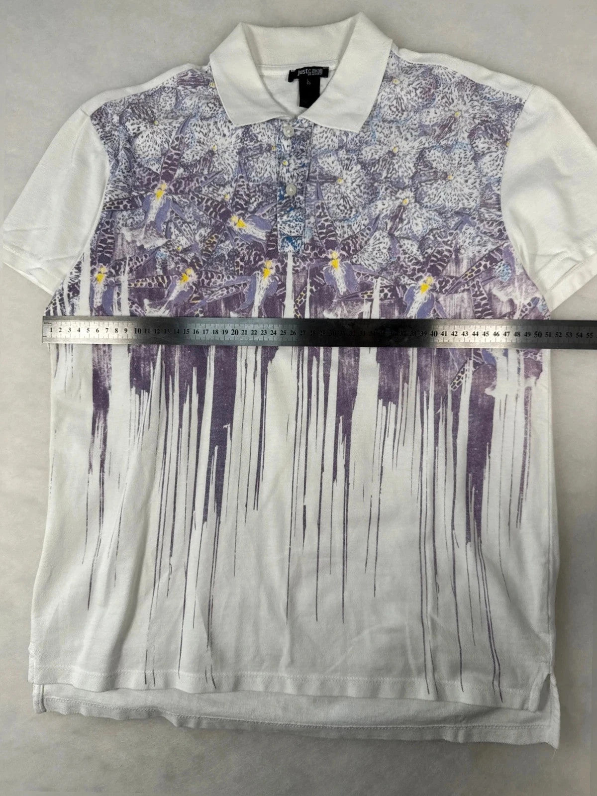 Polo Just Cavalli stampa astratta – Uomo Taglia L