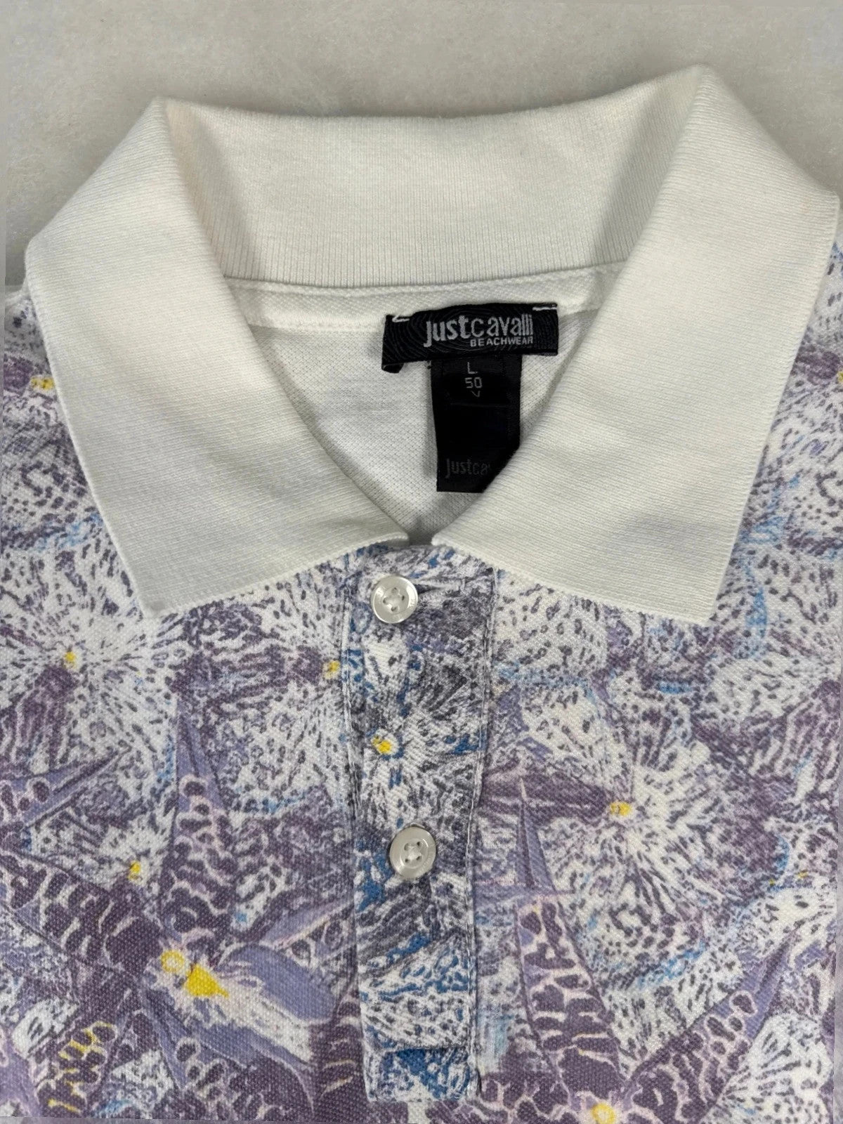 Polo Just Cavalli stampa astratta – Uomo Taglia L