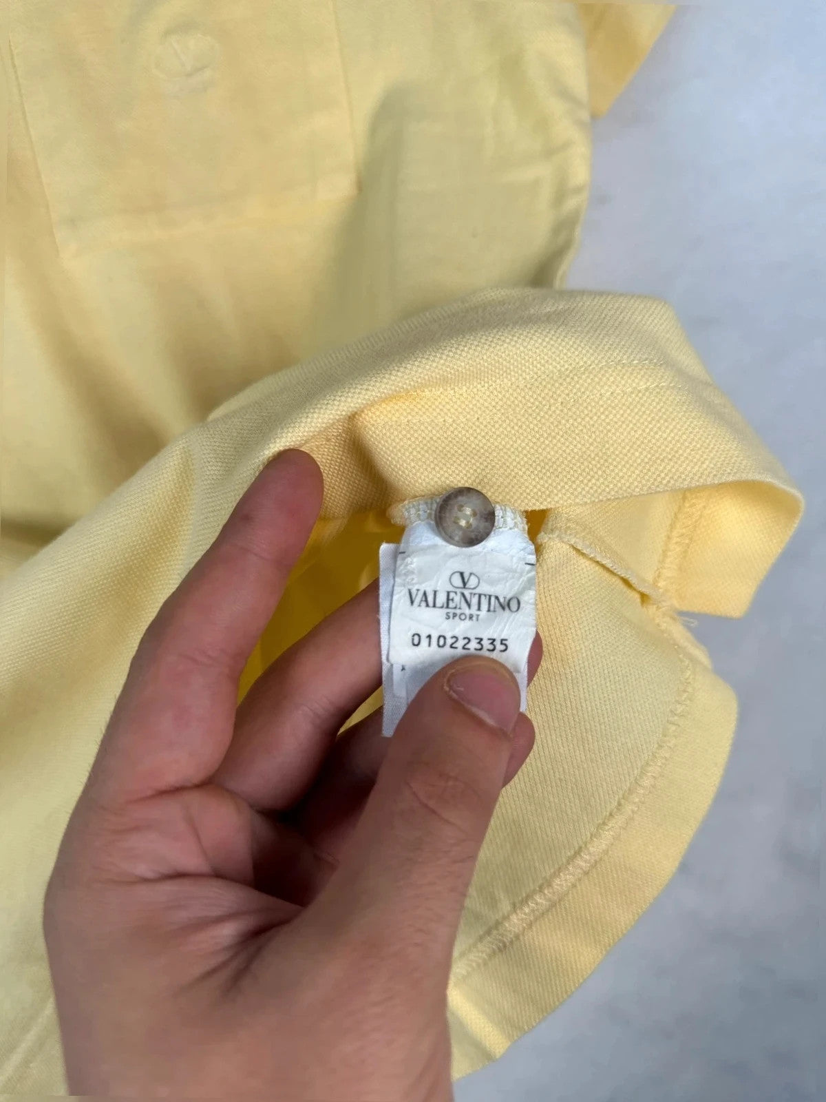 Polo Valentino gialla manica corta – Uomo Taglia L