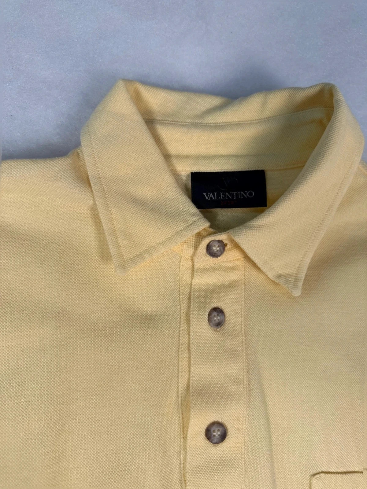Polo Valentino gialla manica corta – Uomo Taglia L