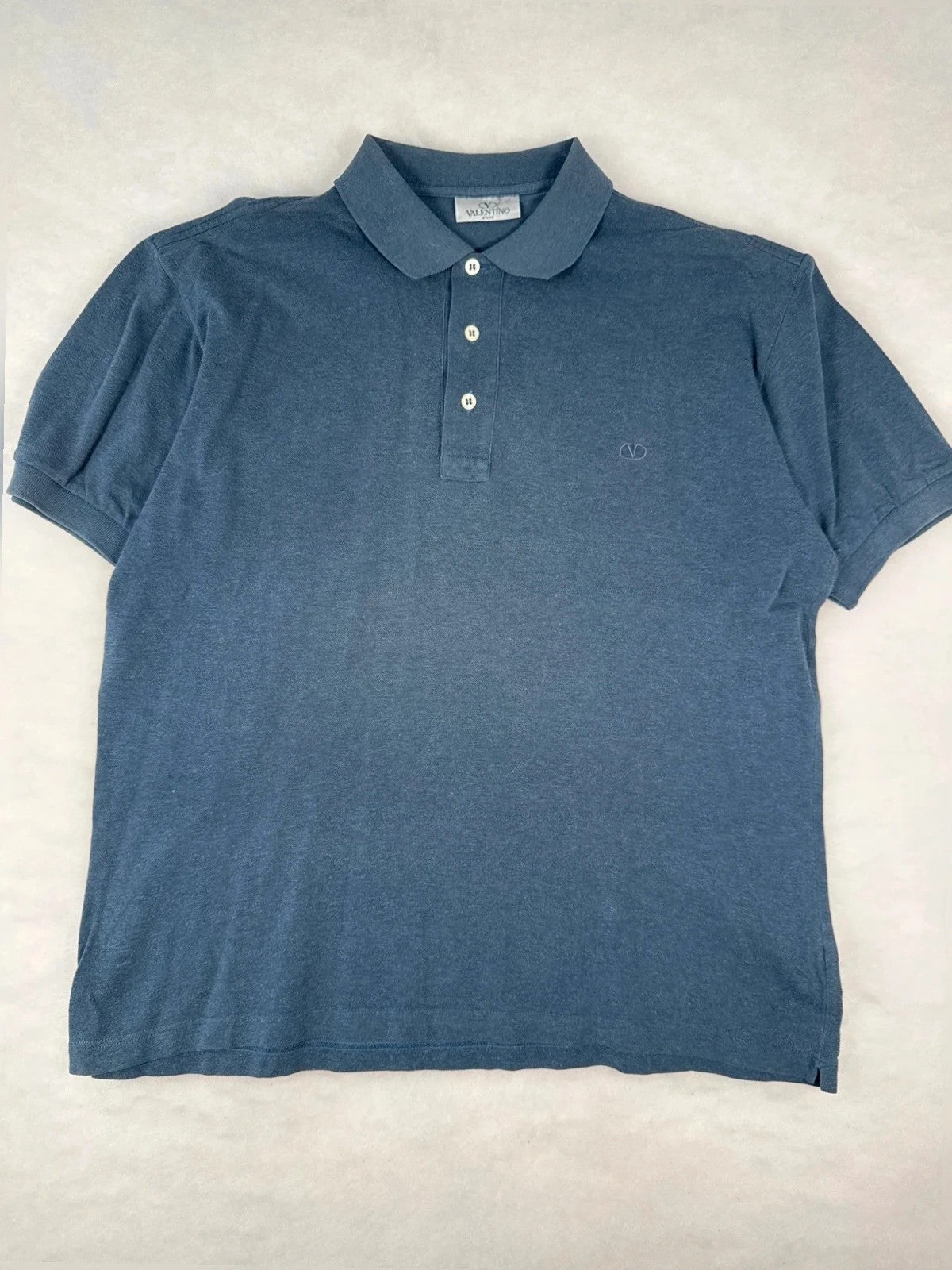 Polo Valentino Studio blu delavé – Uomo Taglia XXL