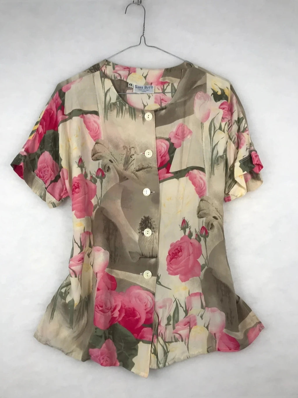 Camicie Sara butti Vintage Donna – Taglia XL (IT 46)